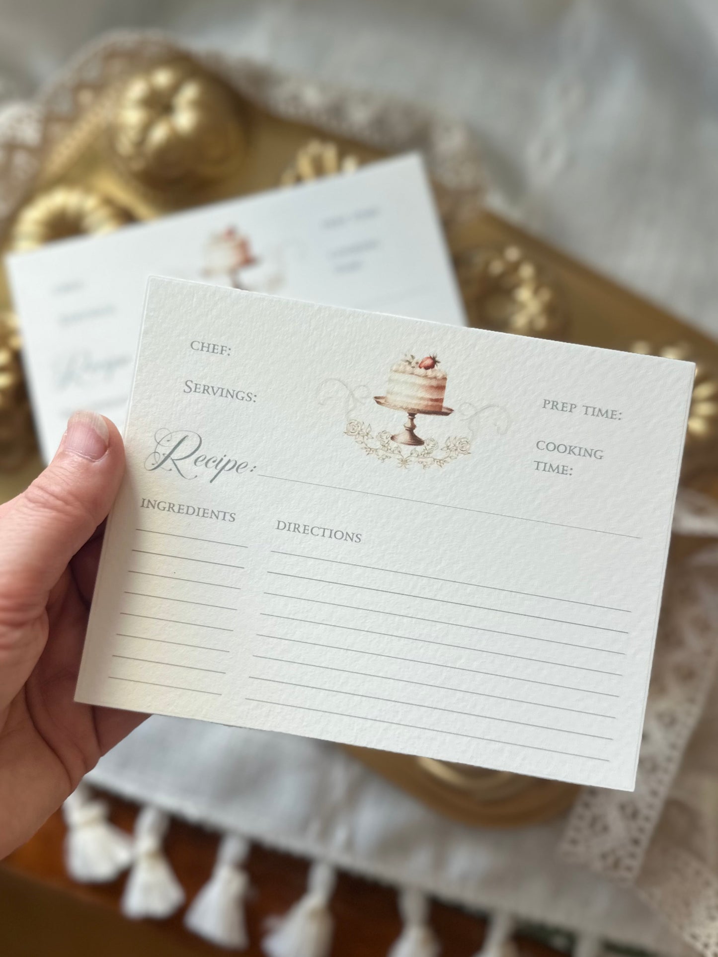 Recipe cards