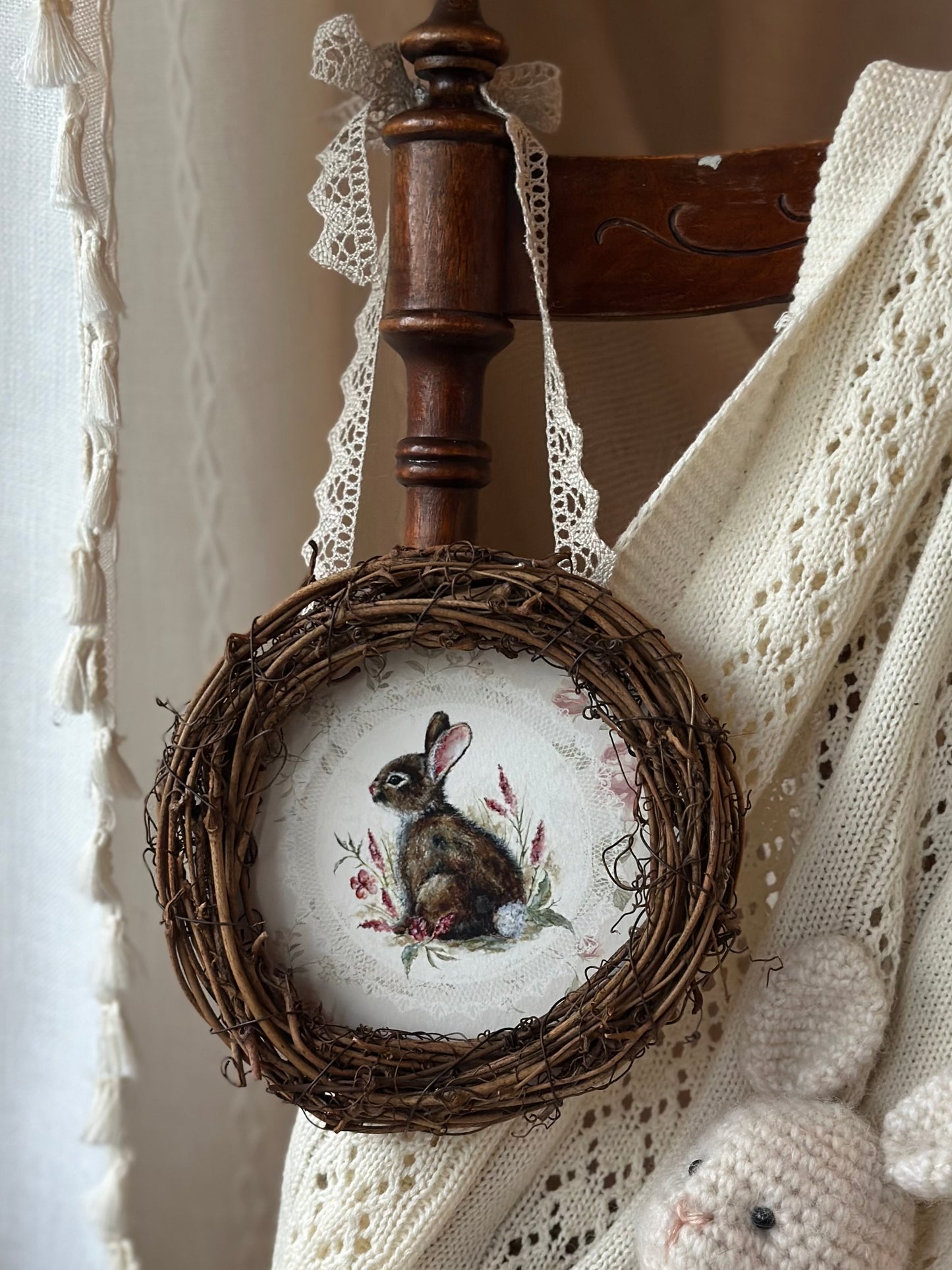 Wreath framed print - A flower´s Dream