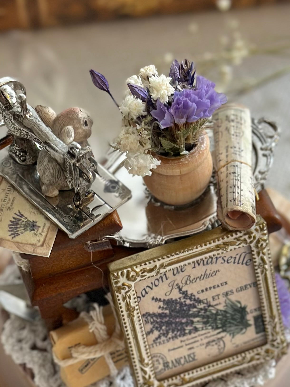 Miniature scenery - a lavender dream