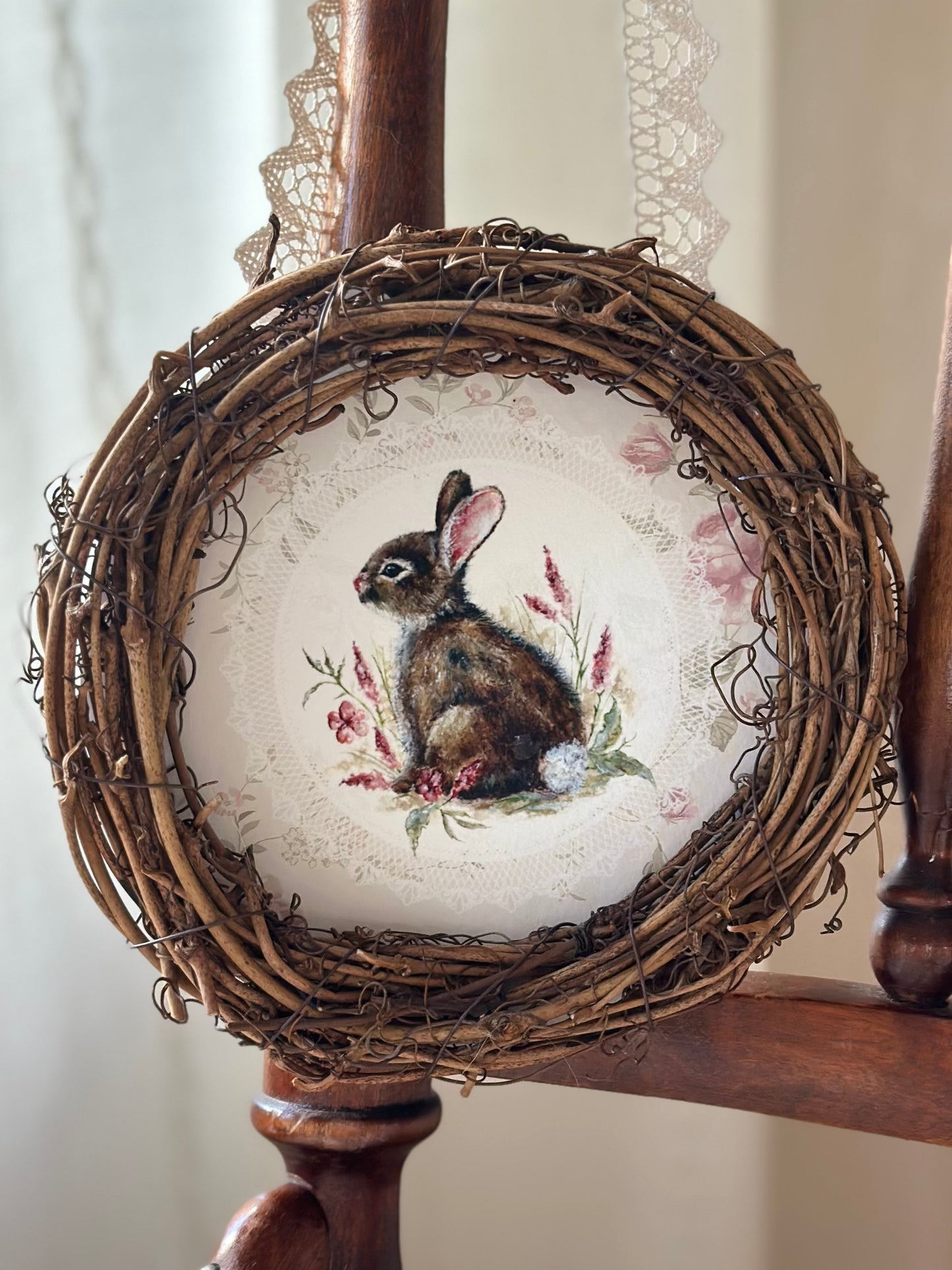 Wreath framed print - A flower´s Dream