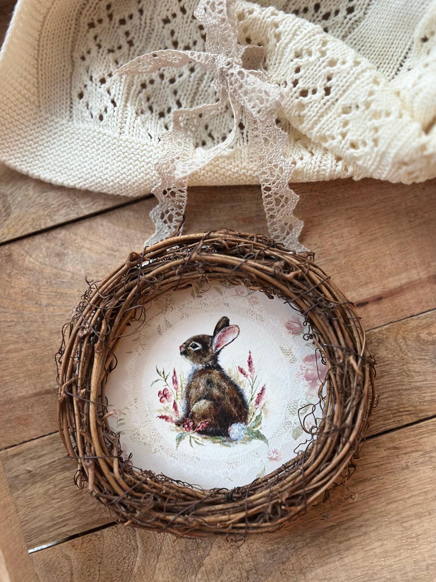Wreath framed print - A flower´s Dream