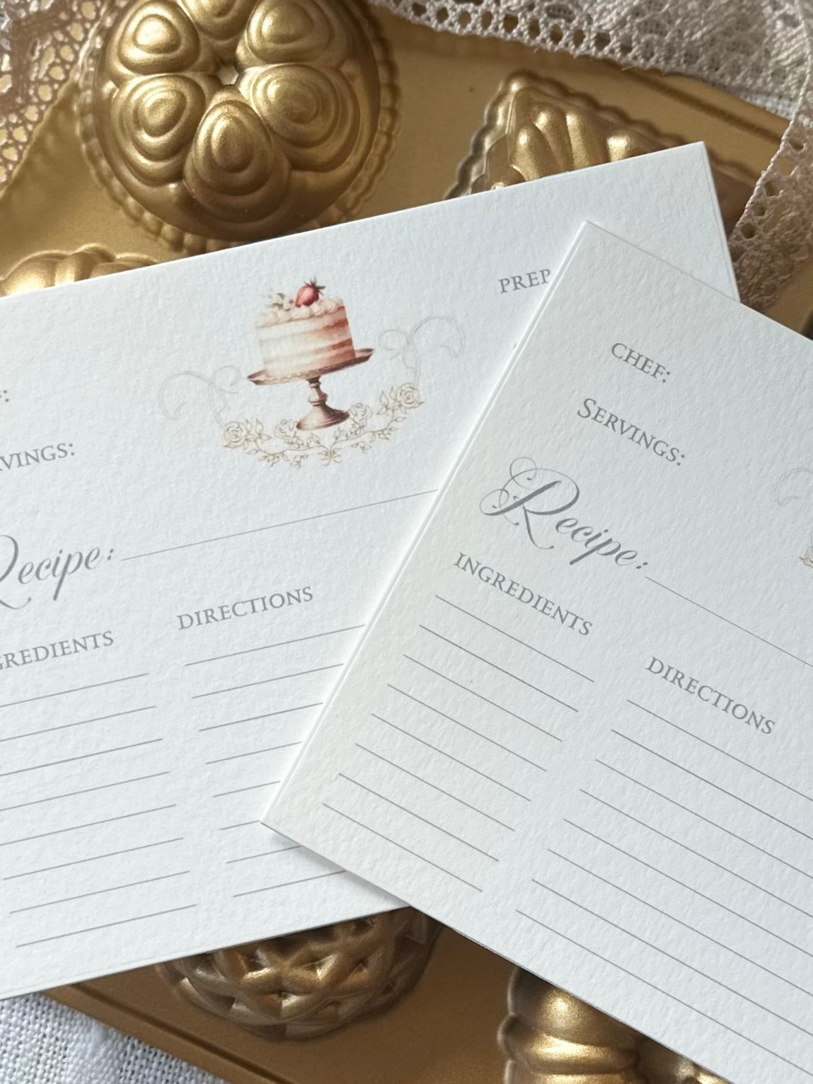 Recipe cards