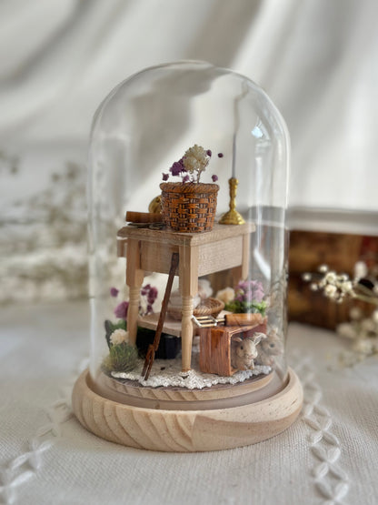 Miniature scenery - among the flowers