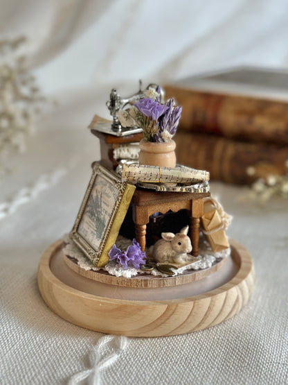 Miniature scenery - a lavender dream