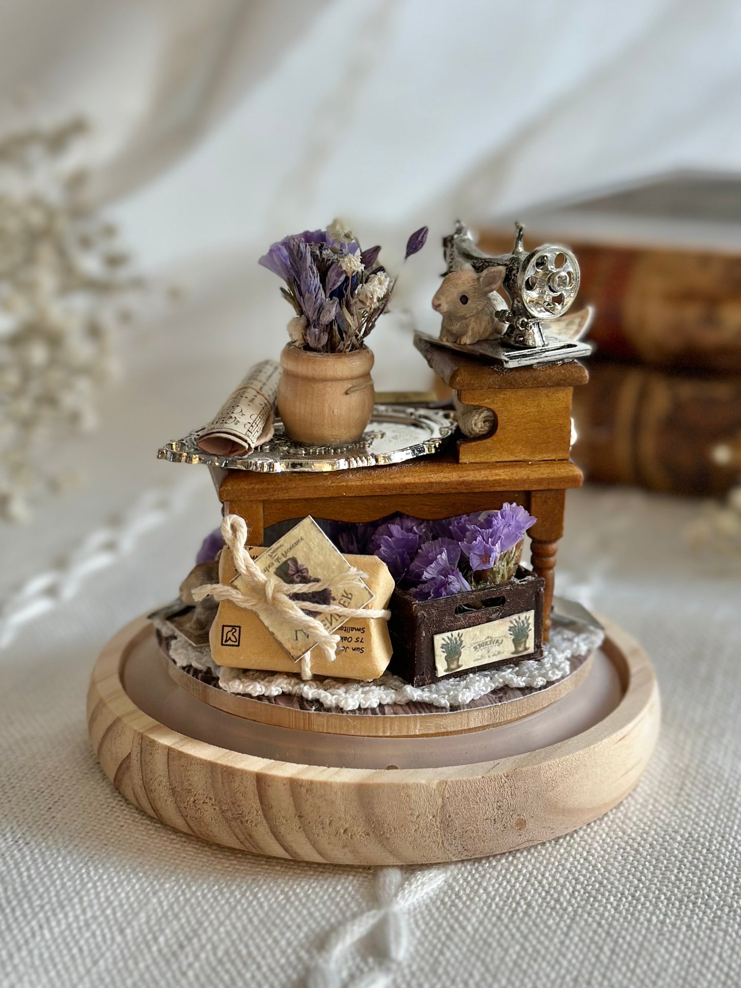 Miniature scenery - a lavender dream